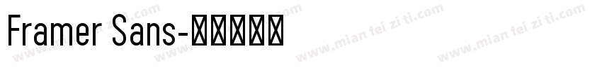 Framer Sans字体转换
